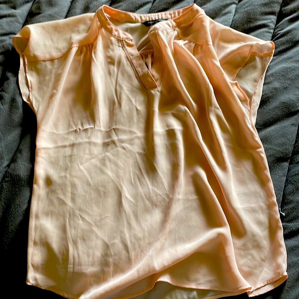 Banana Republic Sheer light pink Blouse